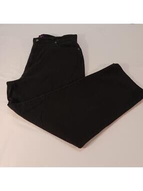 Gloria Vanderbilt Jeans Women's 14 Long Black Jeans Measured Size (34x26.5)